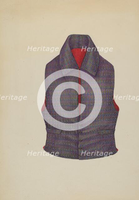 Waistcoat, c. 1937. Creator: Melita Hofmann.