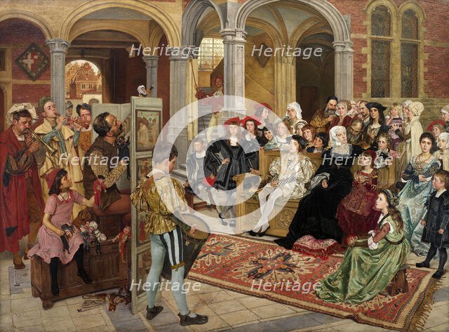 Puppetry at the Court of Margaret of Austria (Mechelen 1515), 1897. Creator: Geets, Willem (1838-1919).