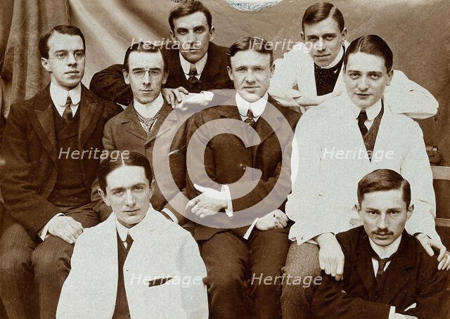 Charing Cross Hospital: a portrait of house surgeons, 1906. Creator: Unknown.