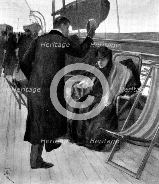 A Mad Move: Sir Robert lifted his cap..."I was looking for you, Miss Arlington", 1898. Creator: Unknown.