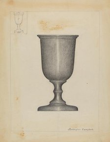 Pewter Cup, 1935/1942. Creator: Rollington Campbell.