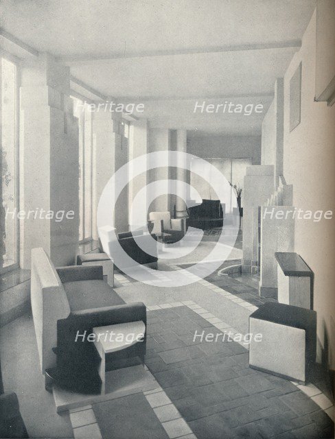 'View of the Sun Room in daylight, showing the three windows and columns', 1930. Artist: Unknown.