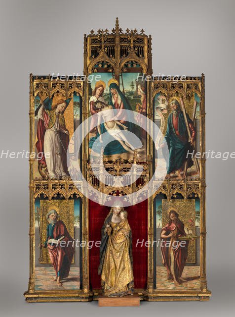 Virgin and Child with the Pietà and Saints. Creator: Unknown.