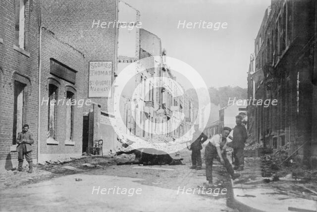 Burning of Vise, Aug 1914. Creator: Bain News Service.