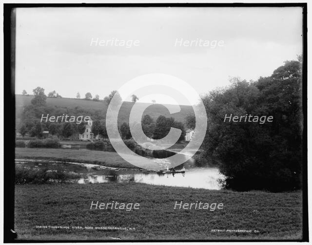Tioughnioga River near Messengerville, N.Y., between 1890 and 1901. Creator: Unknown.