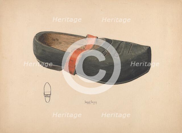 Wooden Shoe, 1939. Creator: Samuel Faigin.