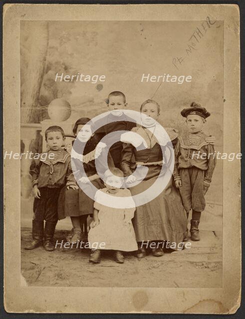 Group portrait of children, about 1880-1895. Creator: Unknown.