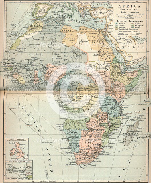 'Africa (Political)', c1902, (1903). Artist: Unknown.