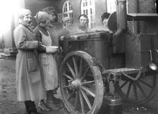 Members of the Womens's Army Auxiliary Corps cooking at a field kitchen, Sweden, 1933. Artist: Unknown