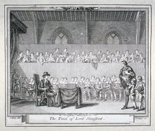 The Trial of Thomas Wentworth, Earl of Strafford, Westminster Hall, London, 1641 (c1750).            Artist: J Collyer