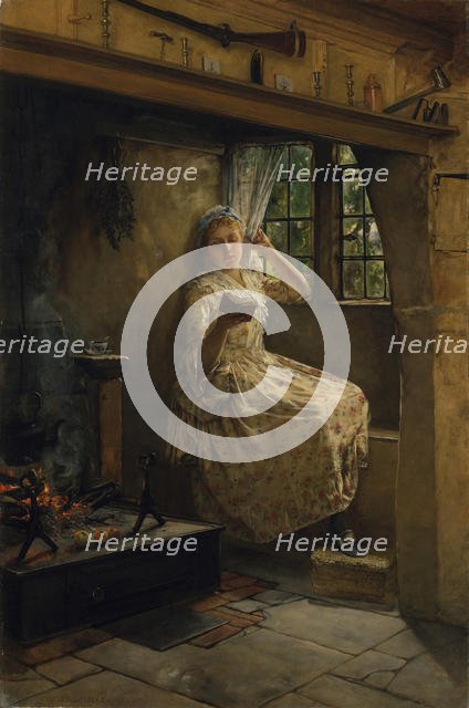 A Cosey Corner, 1884. Creator: Francis Davis Millet.