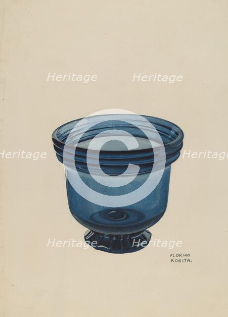 Glass Bowl, 1935/1942. Creator: Florian Rokita.