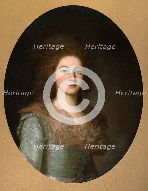 Portrait of Countess Varvara Ivanovna Golitsyna (?-1804), née Shipova, 1790s. Artist: Anonymous  