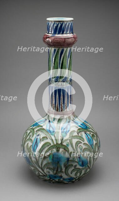 Vase, England, c. 1885. Creator: William de Morgan.