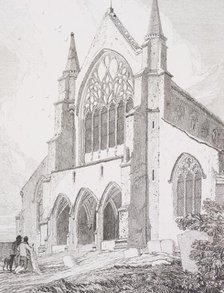 West end of Snettisham Church, Norfolk, 1815. Creator: John Sell Cotman.