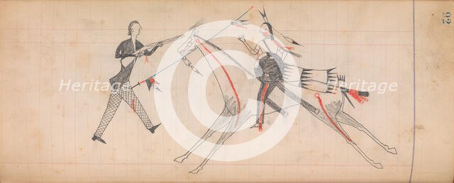 Maffet Ledger: Drawing, ca. 1874-81. Creator: Unknown.