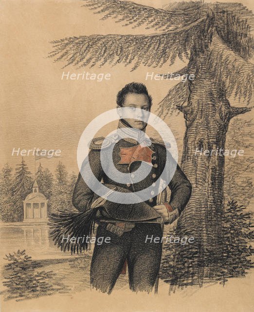 Portrait of Fyodor Ivanovich Dolgopolov (1792-1856), 1820s. Creator: Hampeln, Carl, von (1794-after 1880).