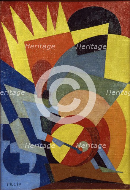 The Drummer, 1927. Creator: Fillia, (Luigi Colombo) (1904-1936).