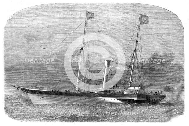The New Steam-yacht "Cleopatra" built for Il Hami Pacha, Son of the Late Viceroy of Egypt, 1858. Creator: Unknown.