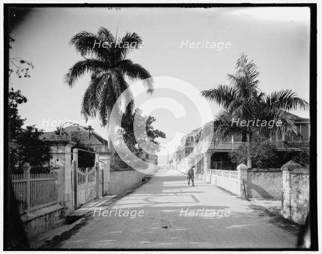 East Street, Nassau, Bahama Islds., c1901. Creator: William H. Jackson.