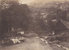 Village de Montaubant pris de Luchon, 1853. Creator: Joseph Vigier.