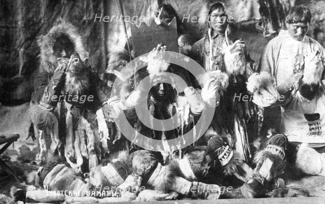 Chukotka shamans, 1910-1929. Creator: Ivan Emelianovich Larin.