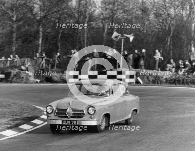 1959 Borgward, Bill Blydenstein at Brands Hatch. Creator: Unknown.