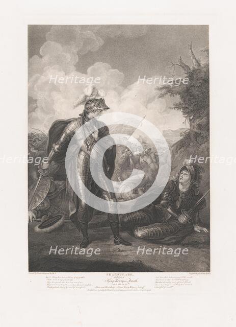 Prince Henry, Hotspur and Falstaff (Shakespeare, King Henry..., first published 1796; reissued 1852. Creator: Thomas Ryder.