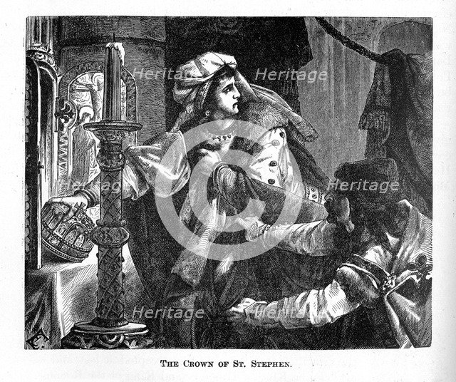 Helene Kottannerin Steals the Royal Crown of Saint Stephen in 1440 (From Pictorial History of the W Artist: Anonymous  