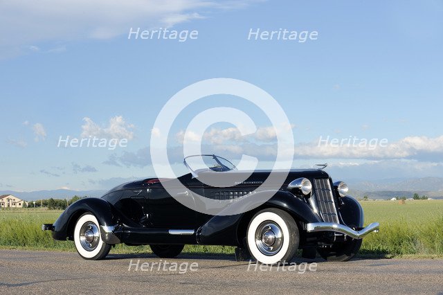Auburn 852 SC Speedster 1936. Artist: Simon Clay.
