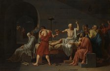 The Death of Socrates, 1787. Creator: Jacques-Louis David.