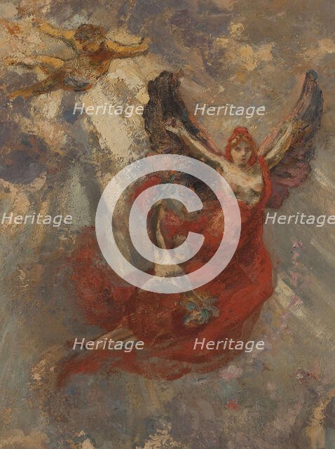 Esquisse pour la galerie Sud du Petit Palais : Apothéose (plafond central), 1913. Creator: Alfred Philippe Roll.