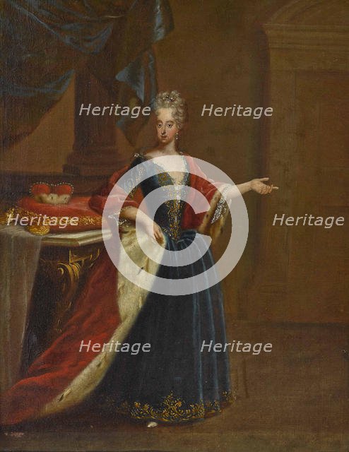 Portrait of Maria Antonia of Austria (1669-1692), Electress of Bavaria. Creator: Horemans, Peter Jacob (1700-1776).