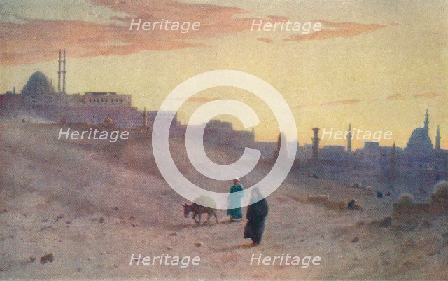 'The Citadel and Cairo from the East', c1880, (1904). Artist: Robert George Talbot Kelly.