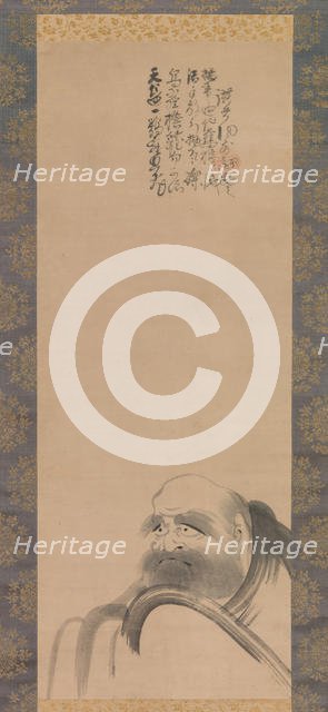 Portrait of Daruma, early 17th century. Creator: Fugai Ekun.