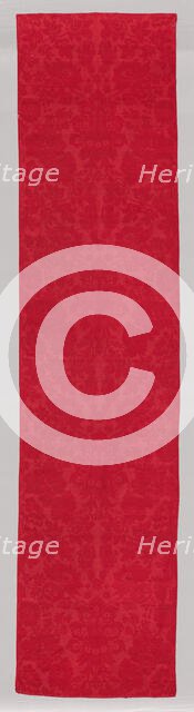 Panel of Wool Furnishing Damask, England, 1740-80. Creator: Unknown.