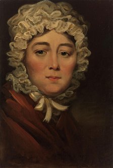 Mrs Bennett, cured of skin disease, between 1818 and 1821. Creator: Unknown.