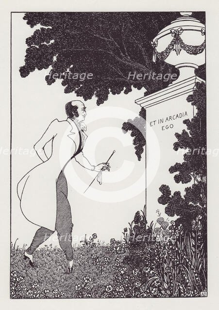 Et in Arcadia Ego, from The Savoy No. 8, 1896. Creator: Aubrey Beardsley.