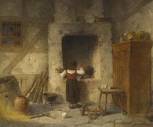 Household Work, 1866. Creator: Anders Gustaf Koskull.