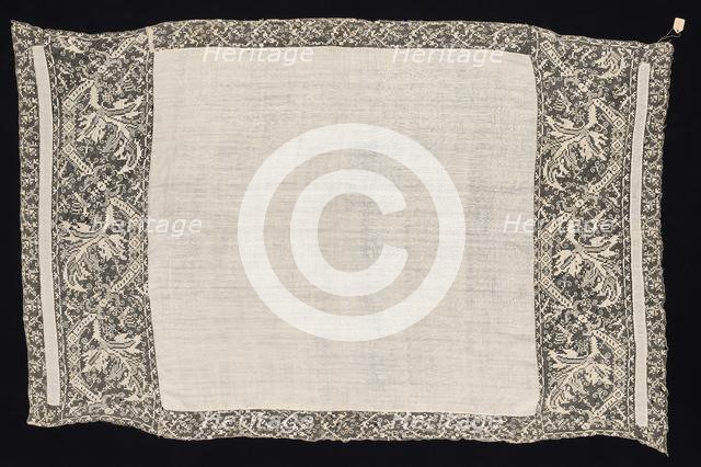 Cloth with Border of Vegetal Pattern, 19th century. Creator: Unknown.