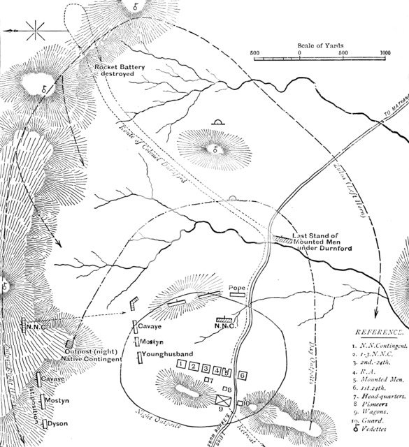 'Plan of the Battle of Isandhlwana, (Jan. 22, 1879)', c1880. Artist: Unknown.