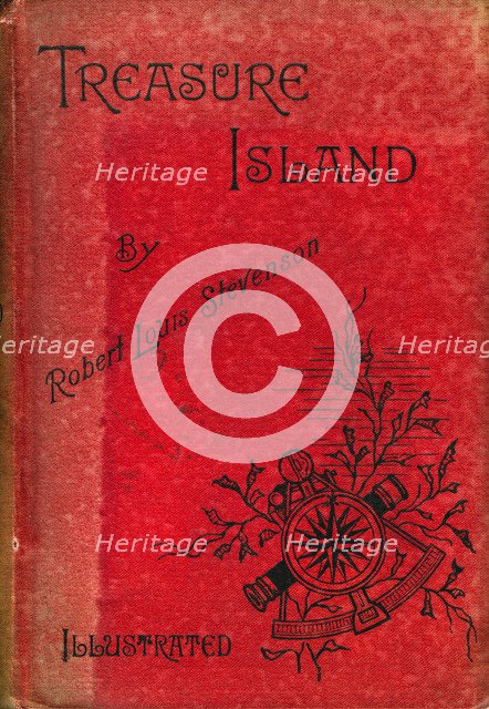 Cover of Treasure Island by Robert Louis Stevenson, 1886. Artist: Unknown