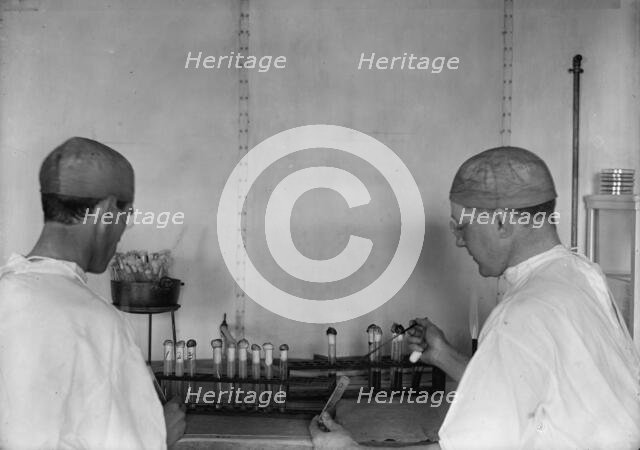 Army, U.S. Army Medical School; Typhoid Vaccine, 1917. Creator: Harris & Ewing.