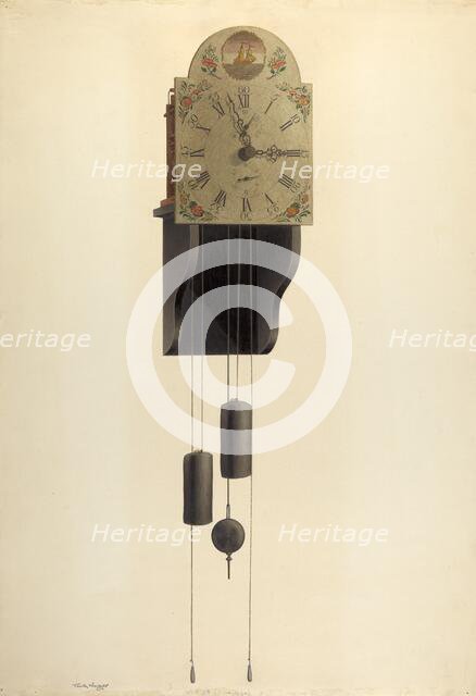Clock, 1935/1942. Creator: Frank Wenger.