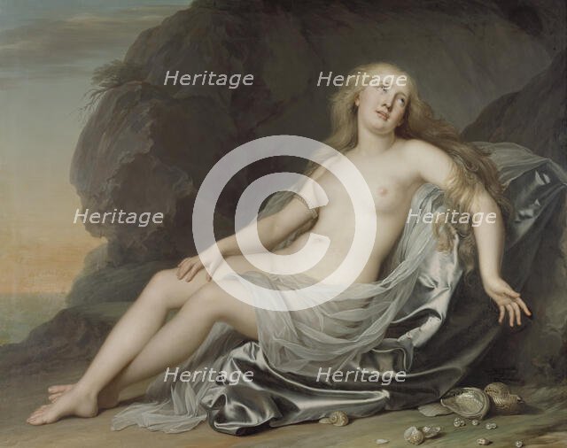 Ariadne Lying on the Shore of Naxos, 1783. Creator: Adolf Ulric Wertmüller.