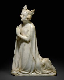 Queen, from a group of Donor Figures including a King, Queen, and Prince, French, ca. 1350. Creator: Unknown.