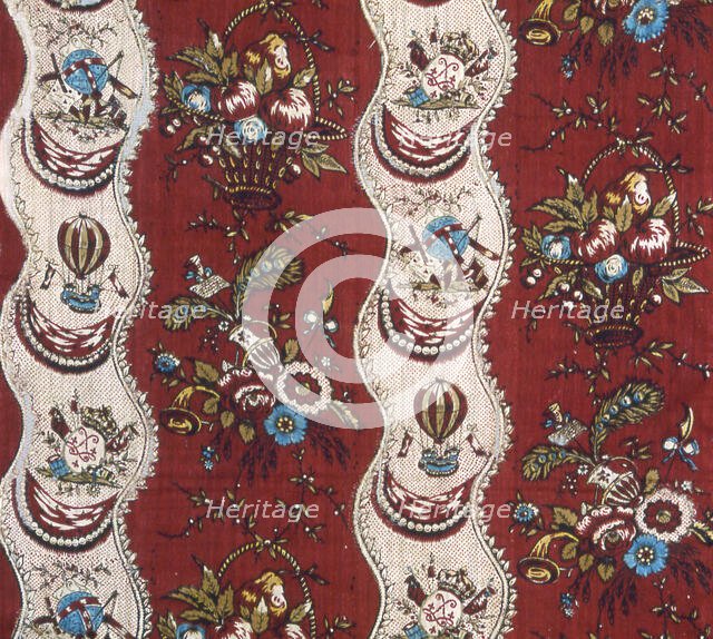 Panel (Furnishing Fabric), Nantes, c. 1785. Creator: Unknown.