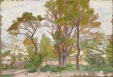 Landscape with Trees, 1910. Creator: Wojciech Weiss.