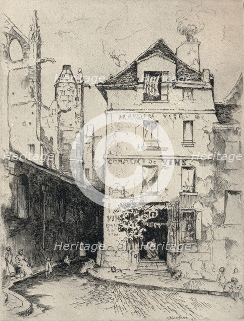 'Near St Etienne-du-Mont', 1915. Artist: CK Gleeson.