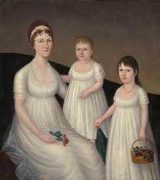 Grace Allison McCurdy (Mrs. Hugh McCurdy) and Her Daughters, Mary Jane and Letitia Grace, c1806. Creator: Joshua Johnson.